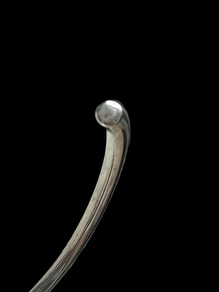 Vintage Sterling Silver Chrysocolla Pendant on Sterling Neck Collar