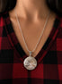 Vintage 950 Silver Spiral Pendant Necklace