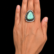 Green Turquoise Statement Ring