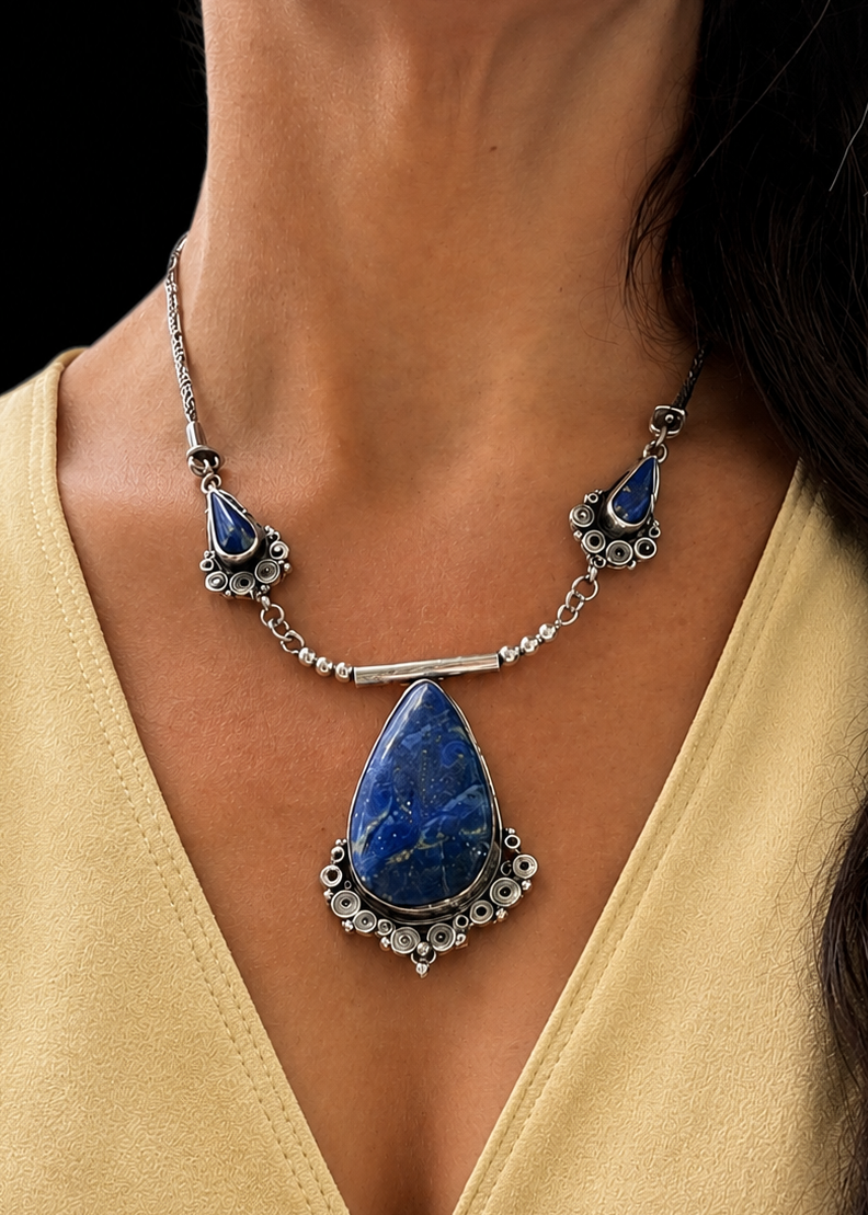 Handmade Lapis Lazuli Necklace