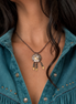 Sterling Silver Warrior on Horse Pendant with Italian Sterling Chain by Dennis Hogan