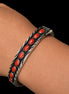Coral and Sterling Silver Cuff
