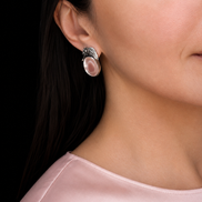 Vintage Sterling Silver Mother of Pearl Earrings