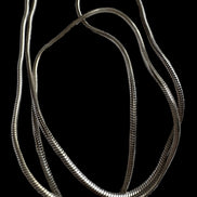 Vintage 950 Silver Spiral Pendant Necklace