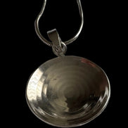 Vintage 950 Silver Spiral Pendant Necklace