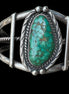 Vintage Southwestern Sterling Silver Turquoise Cuff Bracelet