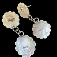 Kingman Mine Turquoise Concho Earrings