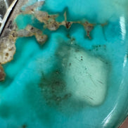 Hand Fabricated Mid-Century Turquoise and Sterling Cuff