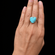Baby Blue Turquoise Stone Ring