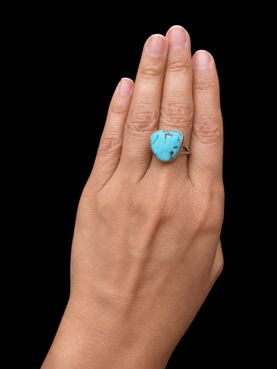 Baby Blue Turquoise Stone Ring