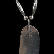 Blue Webbed Turquoise and Sterling Necklace