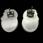 Vintage Sterling Silver Mother of Pearl Earrings