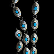 Vintage IHMJ (Indian Hand Made Jewelry) Turquoise Concho Belt