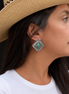 Vintage Sterling Silver & Natural Turquoise Earrings