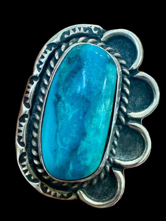 Vintage Sterling Silver Turquoise Ring