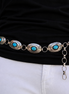 Vintage IHMJ (Indian Hand Made Jewelry) Turquoise Concho Belt