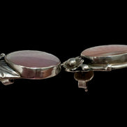 Vintage Sterling Silver Mother of Pearl Earrings