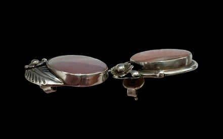 Vintage Sterling Silver Mother of Pearl Earrings