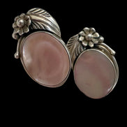 Vintage Sterling Silver Mother of Pearl Earrings