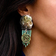 Michael Redhawk Sterling Silver Earrings