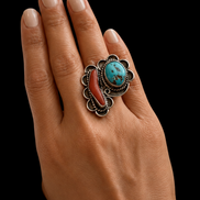 Vintage Coral and Turquoise
