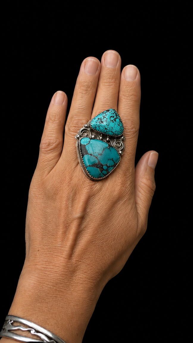 Strong Turquoise Statement Ring